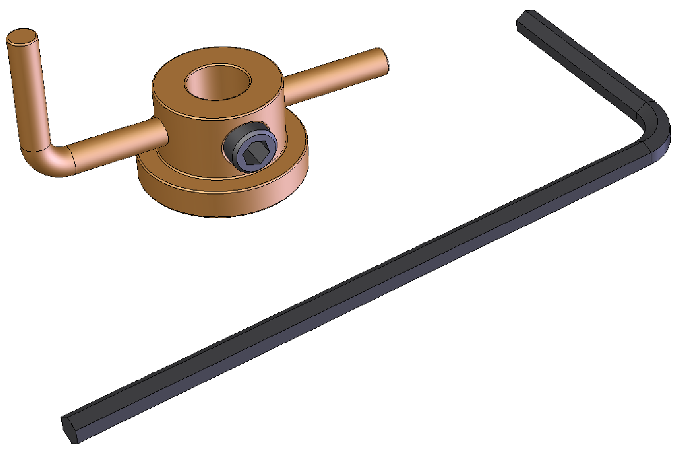 Brake handle for use on gas regulator