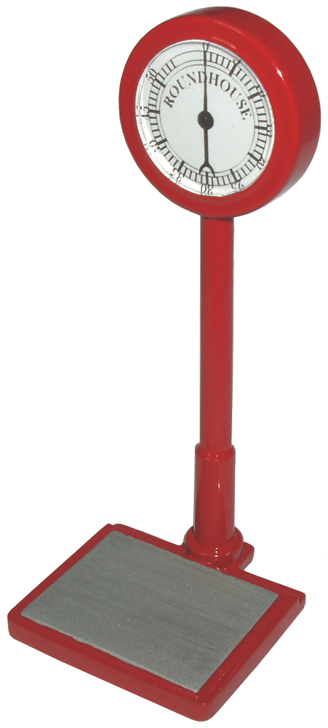Cast weighing scales
